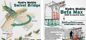 Hydro Mobile accessories: swivle bridges, hoist